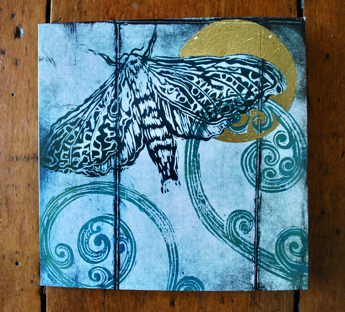 Greetings card - Ghost Moth