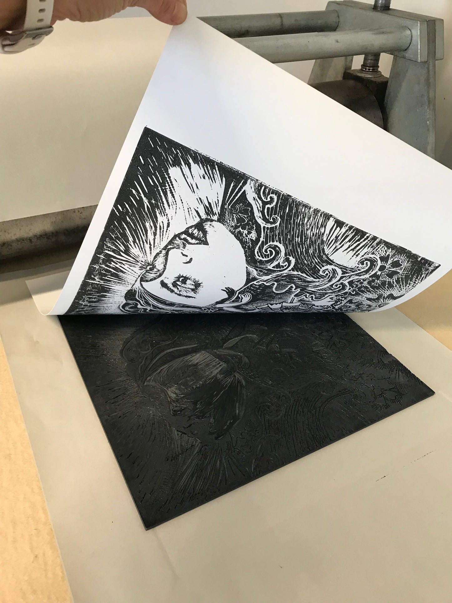 The Dream linoprint