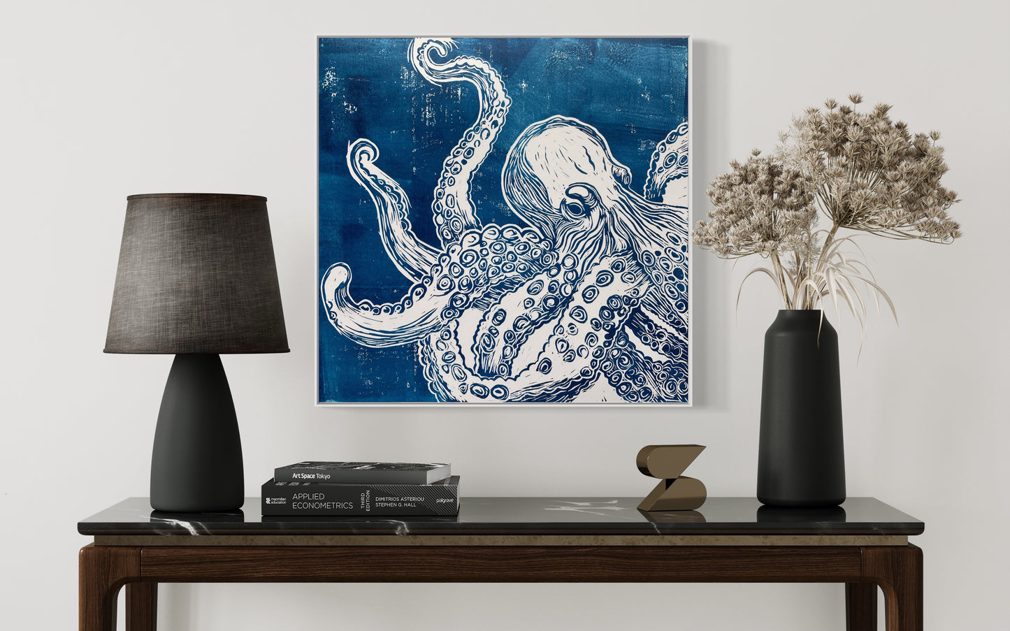 The Kraken linoprint