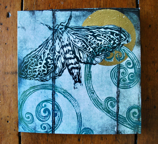 Greetings card - Ghost Moth