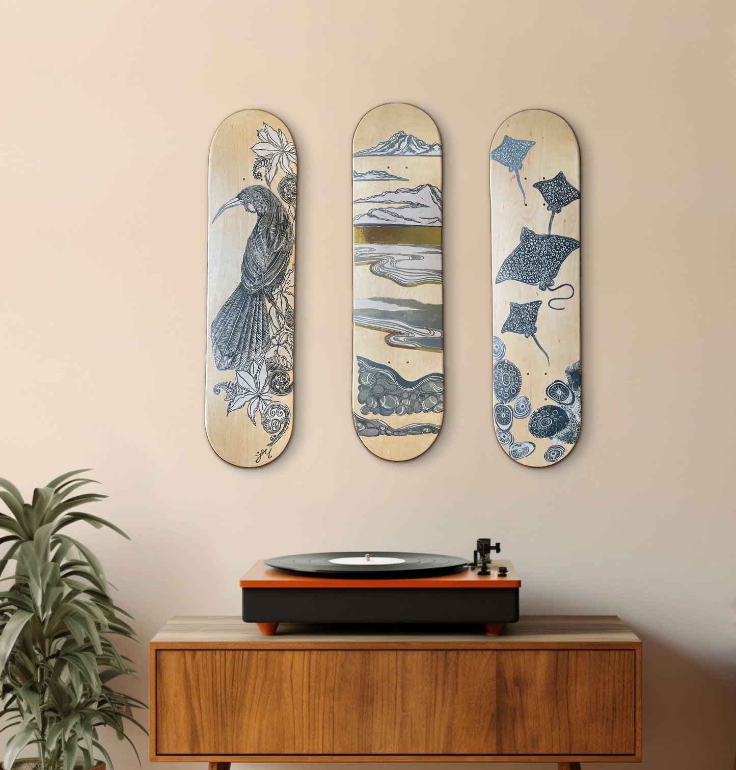 Whai Skateboard deck Art